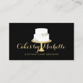 Elegant witte rok met Florals II-rok Visitekaartje (Voorkant)