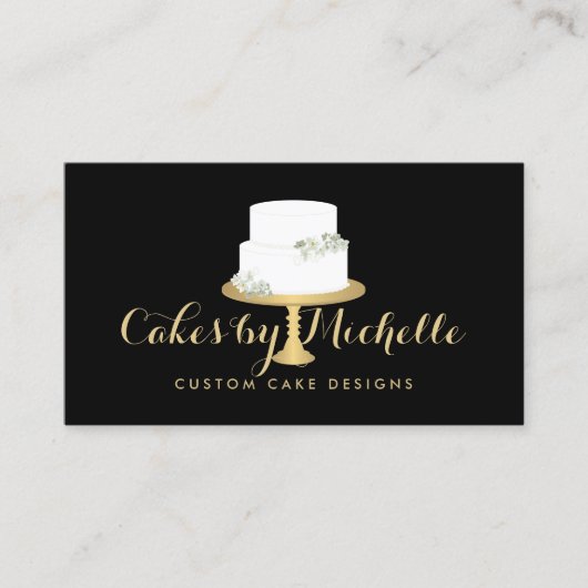 Elegant witte rok met Florals II-rok Visitekaartje (Voorkant)