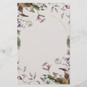 Elegant Witte Roos Briefpapier | Speciale Gelegenh (Voorkant)