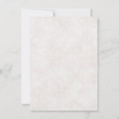 Elegant witte rosebuts bespaart onze datum save the date (Achterkant)