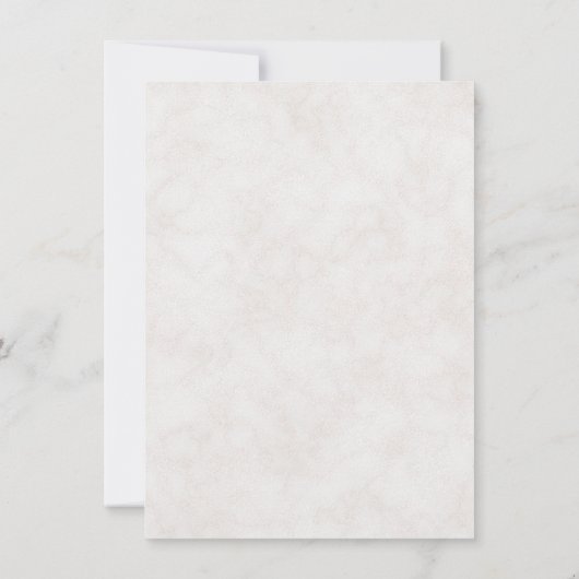 Elegant witte rosebuts bespaart onze datum save the date (Achterkant)