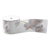 Elegant witte roze orchideeën op elke kleur grosgrain lint (Spoel)