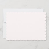 Elegant witte rozen Roze Blush Save the Date (Achterkant)