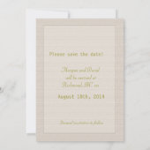 Elegant  witte rozenbloem, met uitzondering van de save the date (Achterkant)