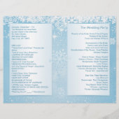 Elegant witte sneeuwvlokken op het blauwe weddensc (Achterkant)