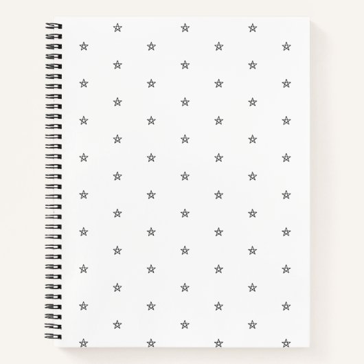 Elegant witte spiraallaptop notitieboek (Voorkant)