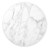 Elegant witte steenkool trekknoppen keramische knop (Voorkant)