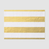 Elegant witte strips Gold Foil bedrukt Tissuepapier (Voorkant)