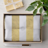 Elegant witte strips Gold Foil bedrukt Tissuepapier (Geschenk)