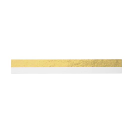 Elegant witte strips Gold Foil bedrukt Uitnodigingen Wikkel (Vlak)