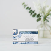 Elegant witte tanden tandarts tandheelkundig visit afsprakenkaartje (Staand voorkant)