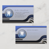 Elegant witte tanden tandarts tandheelkundig visit afsprakenkaartje (Voorkant / Achterkant)