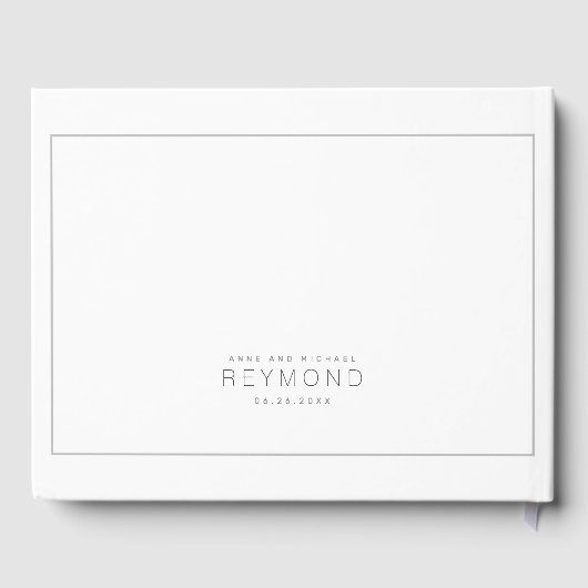 elegant wittwittegastenboek gastenboek (Achterkant)