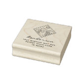 Elegant woestijnlandschap aangepast retouradres rubberstempel (Stempel)