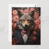 Elegant Wolf Briefkaart (Voorkant / Achterkant)