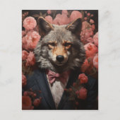 Elegant Wolf Briefkaart (Voorkant)