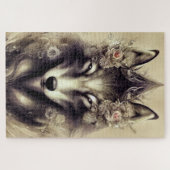 Elegant Wolf Jigzaag Puzzle Legpuzzel (Horizontaal)