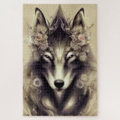 Elegant Wolf Jigzaag Puzzle Legpuzzel (Verticaal)