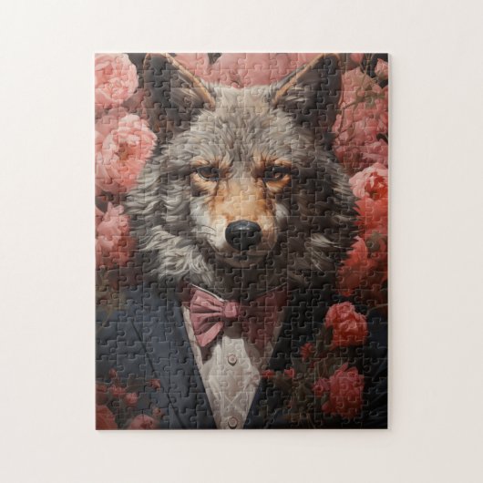 Elegant Wolf Legpuzzel (Verticaal)