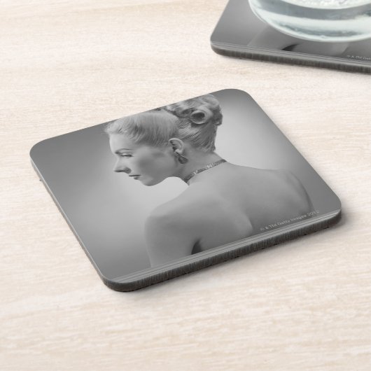 Elegant Woman Drankjes Onderzetter (Linkerzijde)
