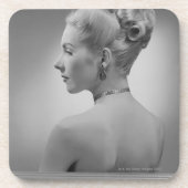 Elegant Woman Drankjes Onderzetter (Voorkant)