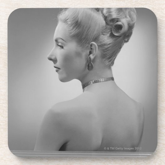 Elegant Woman Drankjes Onderzetter (Voorkant)