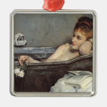 Elegant Woman in the Bath (door Alfred Stevens)