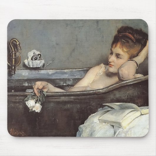 Elegant Woman in the Bath (door Alfred Stevens) Muismat (Voorkant)