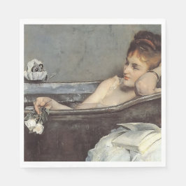 Elegant Woman in the Bath (door Alfred Stevens) Servet