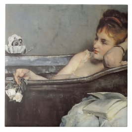 Elegant Woman in the Bath (door Alfred Stevens) Tegeltje