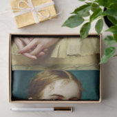 Elegant Woman Rustic Texture Decoupage Tissuepapier (Geschenk)