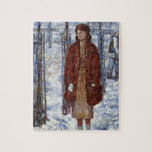 Elegant Woman (Snowy Winter of 1918 in New York) Legpuzzel