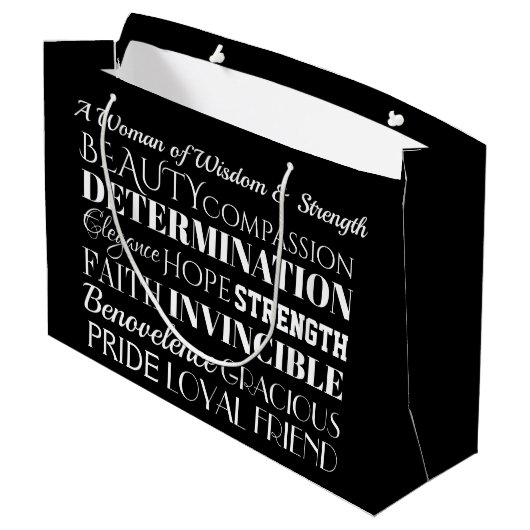 Elegant Woman Tas #2 - Bekijk terug Groot Cadeauzakje (Achterkant Gekanteld)