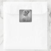 Elegant Woman Vierkante Sticker (Tas)