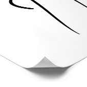 Elegant Woman with Hat Minimalist Line Art Poster (Hoek)