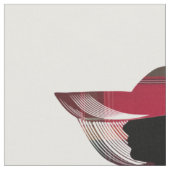 Elegant Women Silhouette Pet Madras Pset Pattern Stof (Close Up)