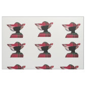 Elegant Women Silhouette Pet Madras Pset Pattern Stof (Fat Quarter)