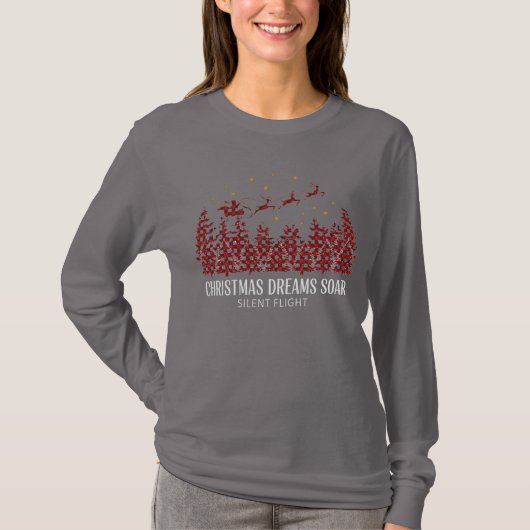 Elegant Women's Christmas Holiday Look T-shirt (Voorkant)
