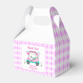 Elegant Women's Golf Party Cart Birthday Bedankdoosjes (Voorkant Zijde)