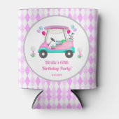Elegant Women's Golf Party Cart Birthday Blikjeskoeler (Voorkant)