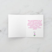 Elegant Women's Golf Party Cart Birthday Kaart (Binnen)