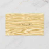 Elegant Wood 3 Visitekaartje (Achterkant)