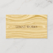 Elegant Wood 3 Visitekaartje (Voorkant)