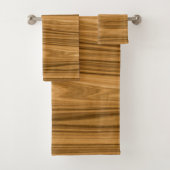 Elegant Wood Bad Handdoek (Insitu)