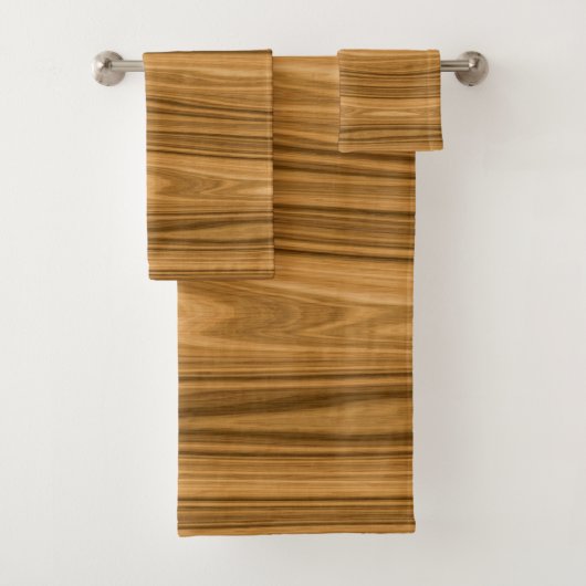 Elegant Wood Bad Handdoek (Insitu)