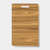 Elegant Wood Badge (Achterkant)
