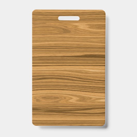 Elegant Wood Badge (Voorkant)