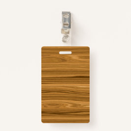Elegant Wood Badge