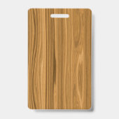 Elegant Wood Badge (Back)