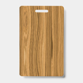 Elegant Wood Badge